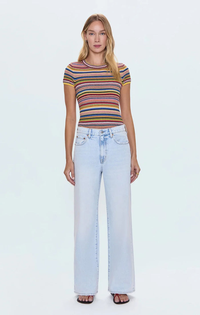 Pistola Hendrix High-Rise Baggy Jean: Waterfall