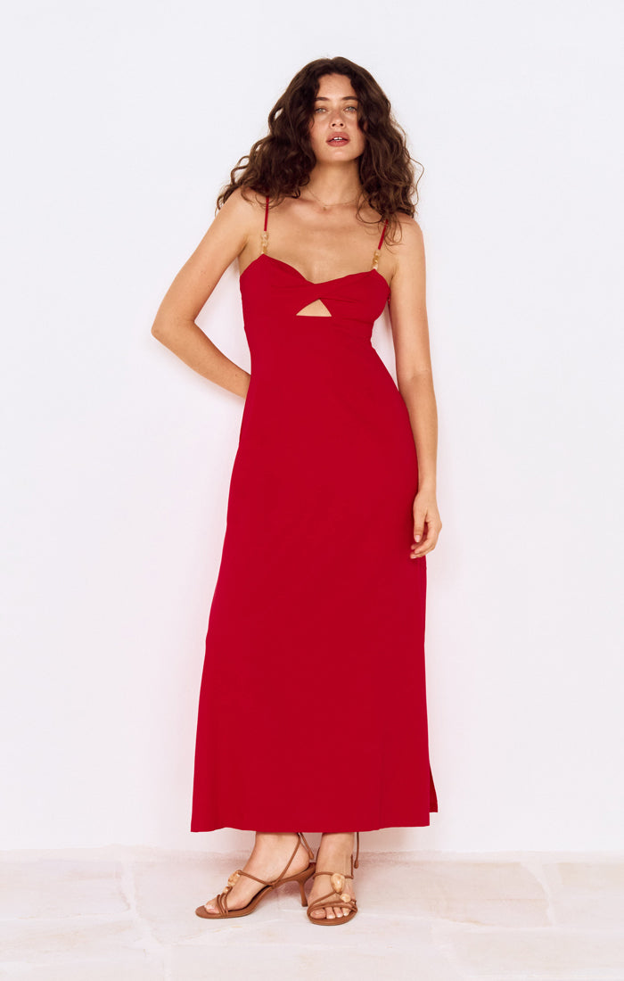 RHODES TWIST FRONT MAXI DRESS – Voda Boutique